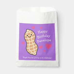 Peanut Birthday Party Cute Kids Cartoon Nut Favour Bags