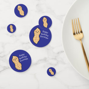 Peanut Birthday Party Kids Cute Nut Cartoon Confetti