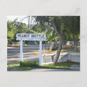 Peanut Brittle Sign in Murrieta, CA Postcard