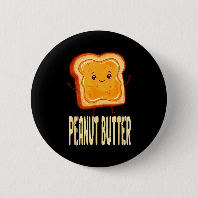 Peanut Butter &amp; Jelly Matching Couple Friends  6 Cm Round Badge (Front)