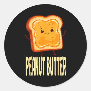 Peanut Butter & Jelly Matching Couple Friends Classic Round Sticker