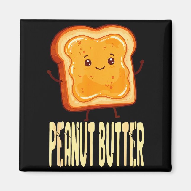 Peanut Butter &amp; Jelly Matching Couple Friends  Magnet (Front)