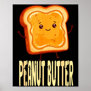 Peanut Butter & Jelly Matching Couple Friends Poster