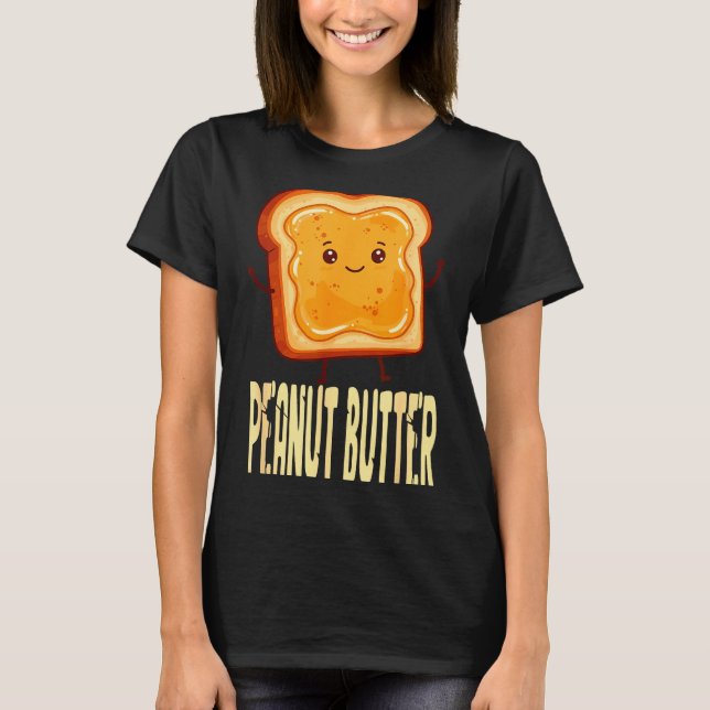 Peanut Butter &amp; Jelly Matching Couple Friends  T-Shirt (Front)