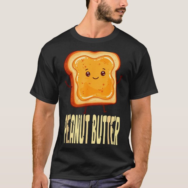Peanut Butter &amp; Jelly Matching Couple Friends  T-Shirt (Front)