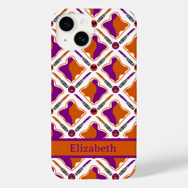 Peanut Butter and Grape Jelly  Pattern Name Case-Mate iPhone Case (Back)
