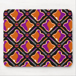 Peanut Butter and Grape Jelly Seamless Pattern Mouse Mat