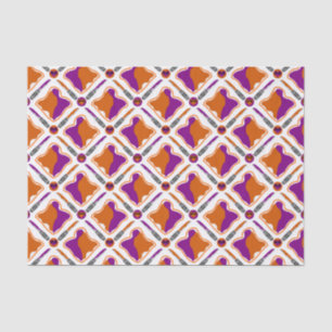 Peanut Butter and Grape Jelly Seamless Pattern Tissue Paper