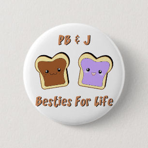 Peanut Butter and Jelly 6 Cm Round Badge