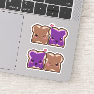 Peanut Butter and Jelly BBF's Kawaii Stickers