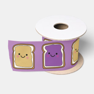 Peanut Butter and Jelly Birthday Party PBJ Satin Ribbon