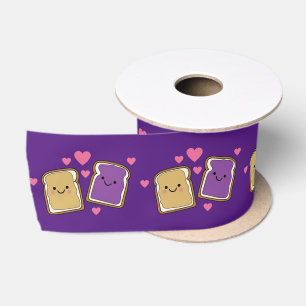 Peanut Butter and Jelly Birthday Party PBJ Satin Ribbon