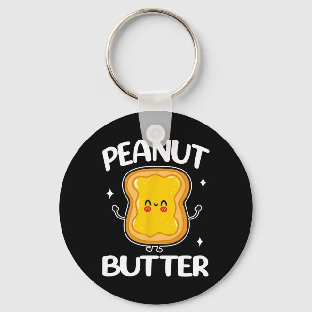 Peanut Butter And Jelly Couple Matching Halloween  Key Ring (Front)
