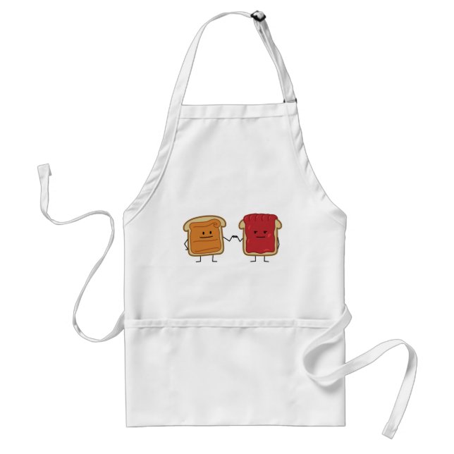 Peanut Butter and Jelly Fist Bump friends toast Standard Apron (Front)