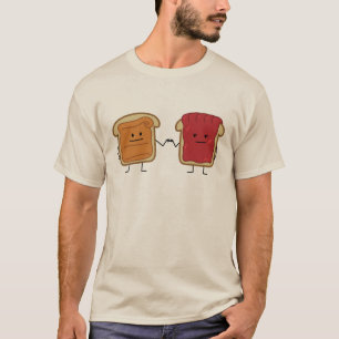 Peanut Butter and Jelly Fist Bump friends toast T-Shirt