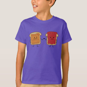 Peanut Butter and Jelly Fist Bump friends toast T-Shirt