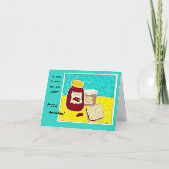 Peanut  Butter and Jelly Holiday Card (Front)