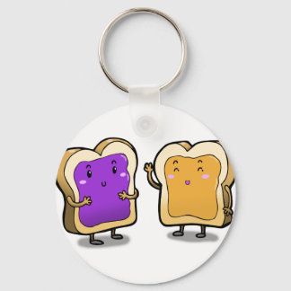 Peanut Butter and Jelly Key Ring