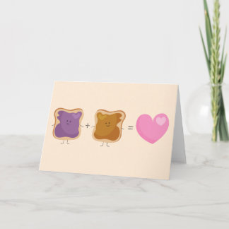 Peanut Butter and Jelly Love Card