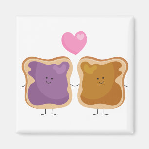 Peanut Butter and Jelly Love Magnet