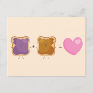 Peanut Butter and Jelly Love Postcards