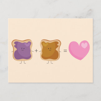 Peanut Butter and Jelly Love Postcards