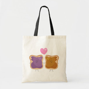 Peanut Butter and Jelly Love Tote Bag