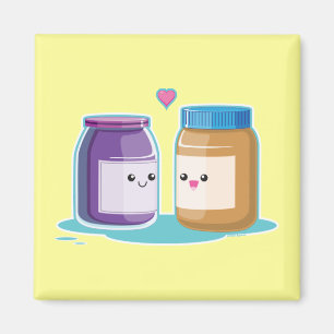 Peanut Butter and Jelly Magnet