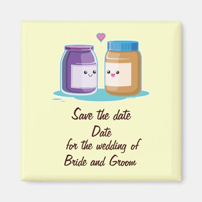 Peanut Butter and Jelly Magnet (Front)