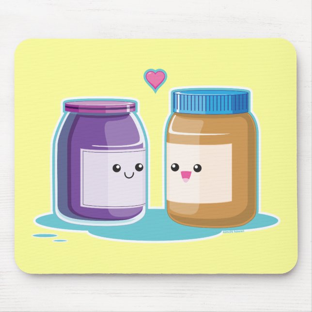 Peanut Butter and Jelly Mouse Mat (Front)