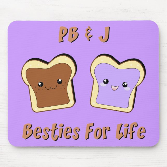 Peanut Butter and Jelly Mouse Mat (Front)