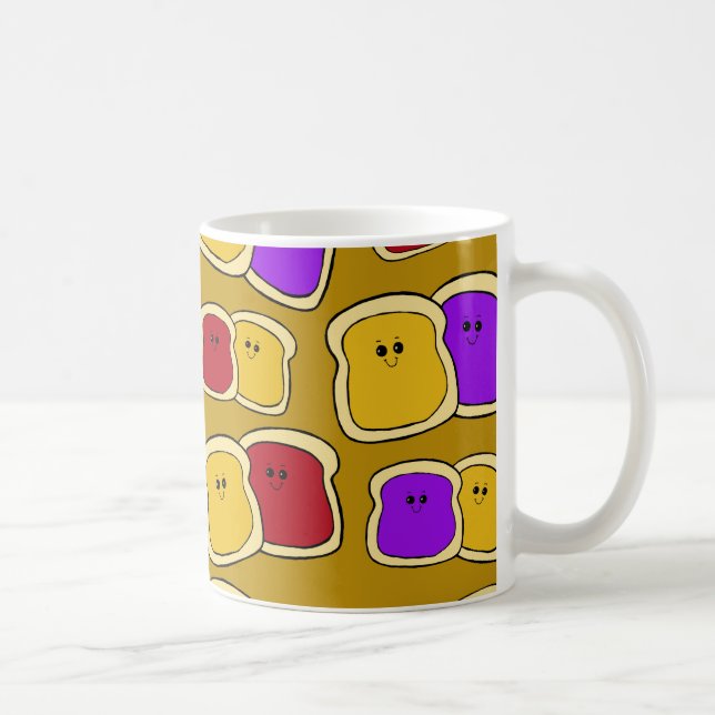 Peanut Butter and Jelly Mug - PBJ Mug (Right)