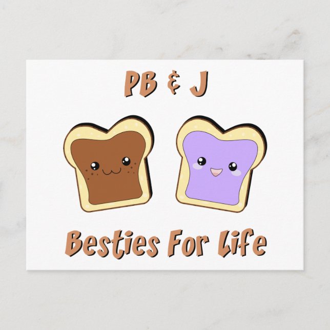 Peanut Butter and Jelly Postcard (Front)