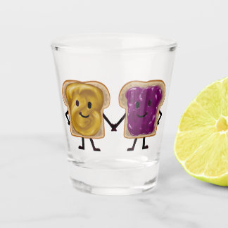 Peanut Butter and Jelly Sandwich Buddy Shot Glass