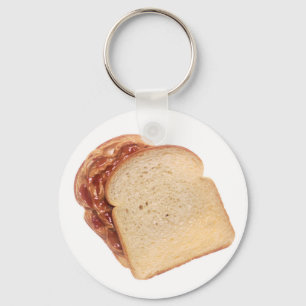 Peanut Butter and Jelly Sandwich Key Ring