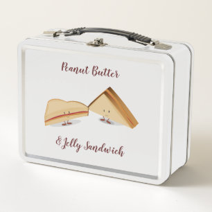 Peanut Butter and Jelly Sandwich   Metal Lunchbox