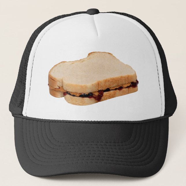 Peanut Butter and Jelly Sandwich Trucker Hat (Front)