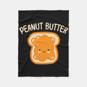 Peanut Butter And Jelly Twin Best Friend Matching  Fleece Blanket