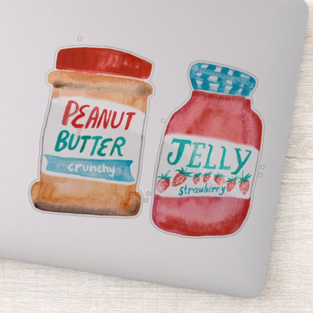 Peanut Butter and Jelly Watercolor (Detail)