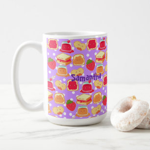 Peanut Butter And Strawberry Jelly Coffee Mug
