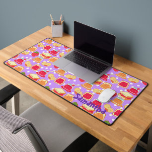 Peanut Butter And Strawberry Jelly Desk Mat