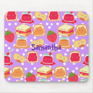 Peanut Butter And Strawberry Jelly Mouse Mat