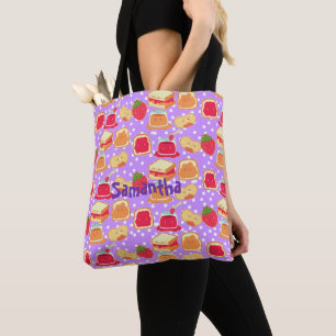 Peanut Butter And Strawberry Jelly Tote Bag