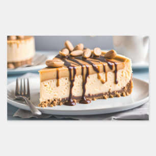 Peanut Butter Cheesecake Rectangular Sticker