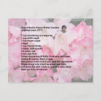 Peanut Butter Cookie Recipe postcard
