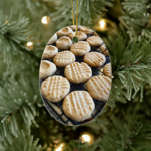 Peanut Butter Cookies Ceramic Tree Decoration