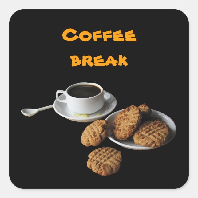 Peanut Butter Cookies Square Sticker (Front)