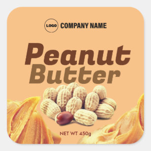 Peanut Butter Custom Label Sticker