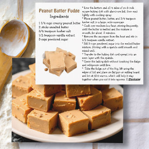 Peanut Butter Fudge Recipe Card