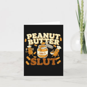 Peanut Butter Funny Peanut Butter Lovers Apparel Card